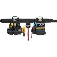 Ceinture &agrave; outils pour &eacute;lectricien, Polyester, Noir Southpoint Industrial Supply