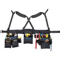 Ceinture &agrave; outils pour menuisier, Polyester, Noir Southpoint Industrial Supply