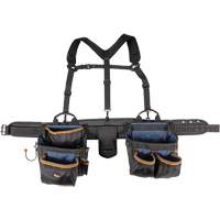 Ceinture &agrave; outils de luxe, Polyester, Noir Southpoint Industrial Supply