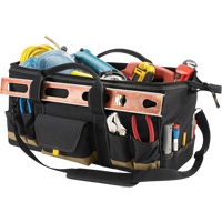 Sac &agrave; outils MEGAMOUTH, Polyester, 32 pochettes, Noir Southpoint Industrial Supply