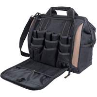 Porte-outils &agrave; compartiments multiples, Polyester, 33 pochettes, Noir Southpoint Industrial Supply