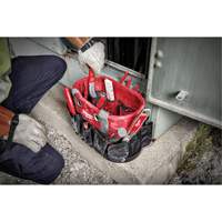 Sac ovale utilitaire, Nylon balistique, 24 pochettes, Noir/Rouge Southpoint Industrial Supply