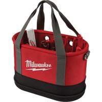 Sac ovale a&eacute;rien utilitaire, Nylon balistique, 14 pochettes, Noir/Rouge Southpoint Industrial Supply
