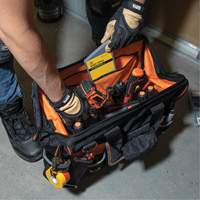 Sac &agrave; outils avec grande ouverture Tradesman Pro, Nylon balistique, 42 pochettes, Noir Southpoint Industrial Supply