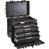 Mobile Tool Chest With Drawers, 4 Drawers, 22-4/5" W x 15" D x 18" H, Black Southpoint Industrial Supply