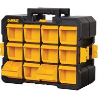 Flip-Bin Organizer, 3-7/8" W x 17-3/4" D x 13-7/8" H, Black/Yellow Southpoint Industrial Supply