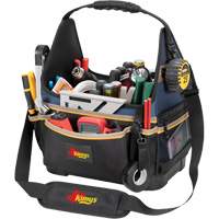Porte-outils &eacute;lectrique/CHVAC &agrave; base moul&eacute;e, Polyester balistique, 20 pochettes, Noir/Bleu Southpoint Industrial Supply