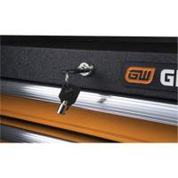 GSX Series Tool Chest, 26" W, 4 Drawers, Black/Orange Southpoint Industrial Supply