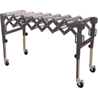 Extendable & Flexible Conveyor Roller Tables, 20" W x 52" L, 300 lbs. per lin. Ft. Capacity TEX194 | Southpoint Industrial Supply