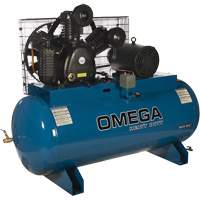 Industrial Series Air Compressors - Horizontal Compressors - Two Stage, 66.6 Gal. (80 US Gal) Southpoint Industrial Supply