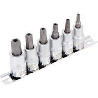 Jeu de douilles &agrave; embout inviolables SS386TB, Torx inviolable, Prise 3/8", 6 mr Southpoint Industrial Supply