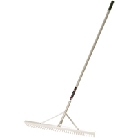 Pro Level Rakes, Aluminum Handle, 36" W, Aluminum Blade, 36 Tines Southpoint Industrial Supply