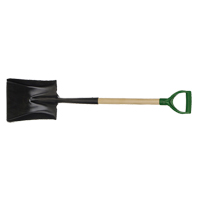Square Point Shovel, Wood, Tempered Steel Blade, D-Grip Handle, 29" Long TFX924 | Southpoint Industrial Supply