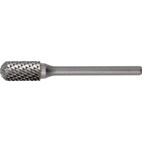 CLEVELAND Solid Carbide Burrs - Cylinder Shape with Ball Nose, SC-42, 1/8" Dia., 9/16" Depth of Cut Southpoint Industrial Supply