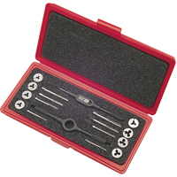 Tap & Die Sets with Production Hand Taps and Carbon Steel Round Adjustable Dies, 8 Pieces Southpoint Industrial Supply