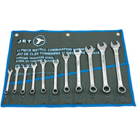 Raised Panel Combination Wrench Set, Combination, 11 Pieces, Metric Southpoint Industrial Supply