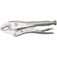 Super Heavy-Duty Locking Pliers with Cutter, 5" Length, Curved Jaw Southpoint Industrial Supply