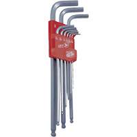 JBHK-9XL Extra Long Ball Nose Hex Key Set, 9 Pcs., Imperial Southpoint Industrial Supply