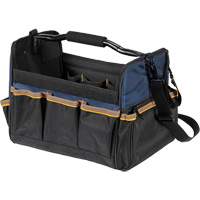 Sacs &agrave; outils souple &agrave; dessus ouvert de 14", Polyester, 21 pochettes, Beige Southpoint Industrial Supply