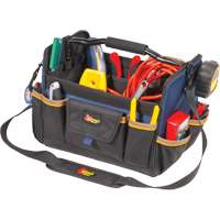 Sacs &agrave; outils souple &agrave; dessus ouvert de 14", Polyester, 21 pochettes, Beige Southpoint Industrial Supply