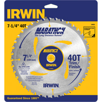 Contractor Saw Blades - Marathon&reg; Saw Blades, 7-1/4", 40 Teeth, Wood Use Southpoint Industrial Supply