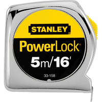 PowerLock&reg; Measuring Tape, 1"/16ths of an Inch x 16', 16th Milimeters Graduations Southpoint Industrial Supply