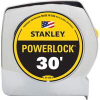 PowerLock&reg; Tape Measure, 1" x 30', Imperial Graduations Southpoint Industrial Supply