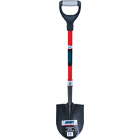 Heavy-Duty Round Point Shovel, Carbon Steel Blade, Fibreglass, D-Grip Handle TLZ466 | Southpoint Industrial Supply