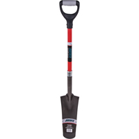 Heavy-Duty Drain Spade, Carbon Steel, 14" x 5-1/2" Blade, 29" L, D-Grip Handle TLZ470 | Southpoint Industrial Supply