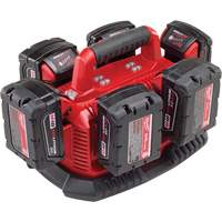 M18 Six Pack Sequential Charger, 18 V, Lithium-Ion Southpoint Industrial Supply