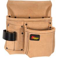 Demi-Tablier De Menuisier, Porte-outil multiple, Cuir, 4 Poches Southpoint Industrial Supply