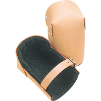 Hard Shell Knee Pads, Buckle Style, Leather Caps, Foam Pads TN240 | Southpoint Industrial Supply
