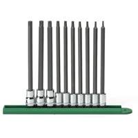 Long Bit Socket Set, Torx&reg;, 1/4"/3/8" Drive, 10 Pcs Southpoint Industrial Supply