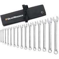 12-Point Long Pattern Wrench Set with Tool Roll, Combination, 15 Pieces, Imperial Southpoint Industrial Supply