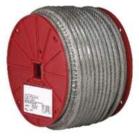 Wire Cable, 250' (76.2 m) x 3/32", 184 lbs. (0.092 tons), Vinyl Coated Southpoint Industrial Supply