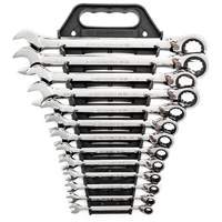 Jeu de cl&eacute;s &agrave; cliquets r&eacute;versibles SAE &agrave; 12 pans et 72 dents, Combinaison, 13 morceaux, Imp&eacute;rial Southpoint Industrial Supply
