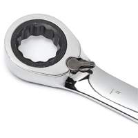 Jeu de cl&eacute;s &agrave; cliquets r&eacute;versibles SAE &agrave; 12 pans et 72 dents avec pochette &agrave; outils enroulable, Combinaison, 7 morceaux, Imp&eacute;rial Southpoint Industrial Supply