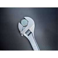 Adjustable Tapered Handle Wrench - Carded, 15" L, 1-11/16"/43 mm Max Width, Chrome/Polished Southpoint Industrial Supply
