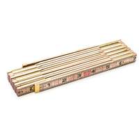 Red End&reg; Rule with Two 6" Slide Rule Extensions, 6' L, Wood, 1/16" Graduations Southpoint Industrial Supply