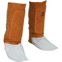 Leather Spats, 14" L, Lava Brown Southpoint Industrial Supply