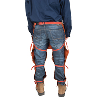 Tablier fendu aux jambes et jambi&egrave;res en cuir, 40" lo, Lava Brown Southpoint Industrial Supply