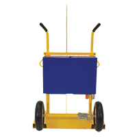 Welding Cylinder Torch Cart, Pneumatic Wheels, 24" W x 19-1/2" L Base, 500 lbs. TTV168 | Southpoint Industrial Supply