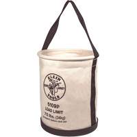 Grand seau &agrave; paroi droite, avec poche et fond moul&eacute;, 15" h, Toile, Naturel Southpoint Industrial Supply