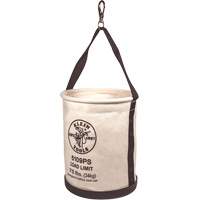 Seau en toile, large paroi droite avec poche, Toile, 12" dia. x 15" h, Capacit&eacute; de charge 75 lb Southpoint Industrial Supply