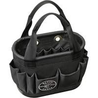 29-Pocket Hard-Body Aerial Bucket, 14" L x 10" H, Polyester, Black Southpoint Industrial Supply