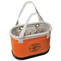 Seau ovale &agrave; coque rigide, 14" lo x 7" la x 10" h, Plastique, Orange Southpoint Industrial Supply