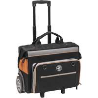 Sac &agrave; outils roulant Tradesman Pro, Polyester balistique, 24 pochettes, Noir/Orange Southpoint Industrial Supply