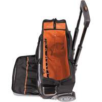 Sac &agrave; outils roulant Tradesman Pro, Polyester balistique, 24 pochettes, Noir/Orange Southpoint Industrial Supply