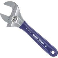 Extra-Wide Jaw Adjustable Wrench, 8" L, 1-1/2" Max Width, Plain Southpoint Industrial Supply