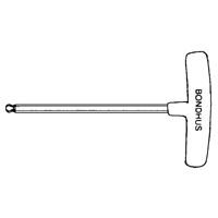 Individual Hex Keys - SAE, Ball End, 3/32" x 6" L, T Handle Southpoint Industrial Supply